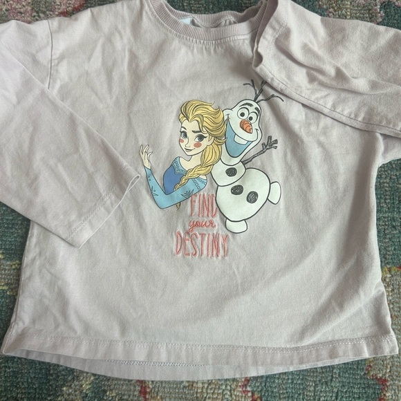 Zara Other - Zara Disney Frozen Long Sleeve Shirt - Light Pink